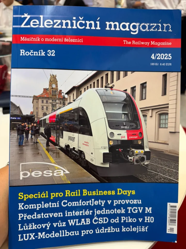The latest issue of Železničný magazín is packed with valuable content — from infrastructure updates to cutting-edge railway technologies
