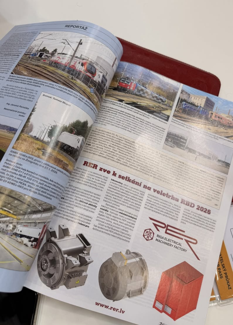 The latest issue of Železnični magazín
