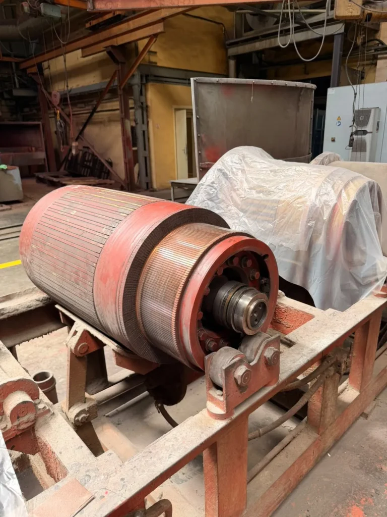 traction motor that's been in service for decades restored to full performance